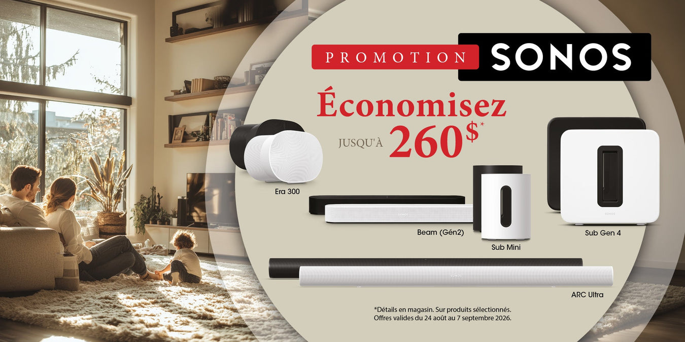 Promotion pour la fête du Travail avec Sonos | SONXPLUS Rivière-du-Loup