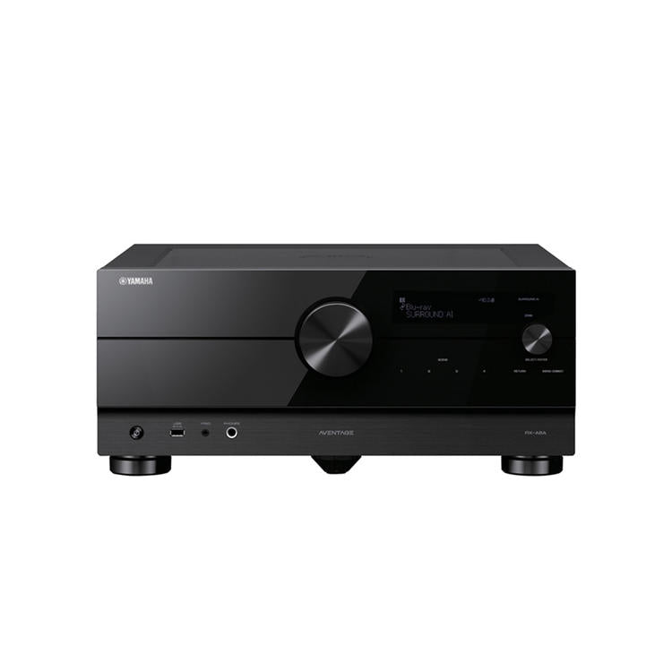 Yamaha RXA8A | Récepteur AV cinéma maison 11.2 - Série Aventage - HDMI 8K - MusicCast - HDR10+ - 150W X 11 avec Zone 3 - Noir-SONXPLUS Rivière-du-Loup