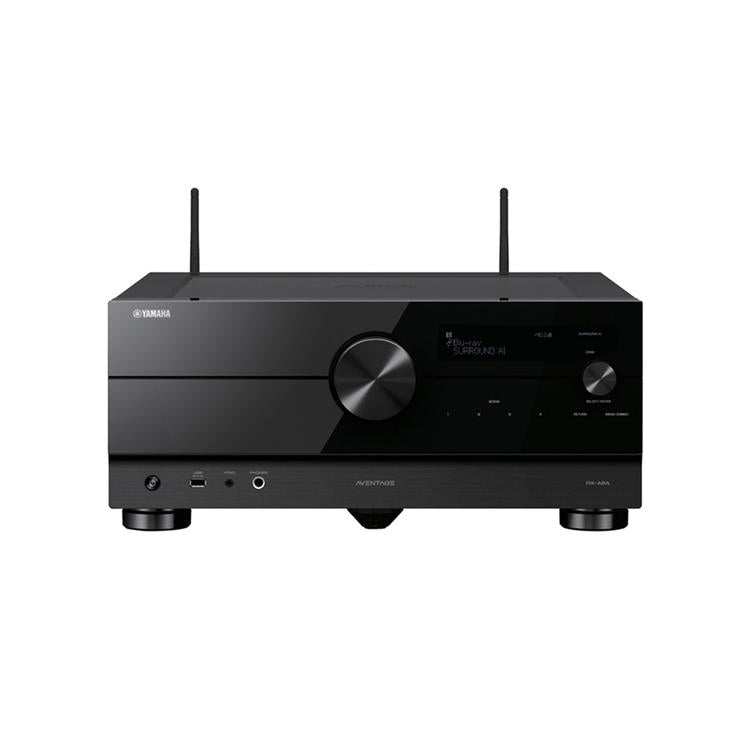 Yamaha RXA8A | Récepteur AV cinéma maison 11.2 - Série Aventage - HDMI 8K - MusicCast - HDR10+ - 150W X 11 avec Zone 3 - Noir-SONXPLUS Rivière-du-Loup