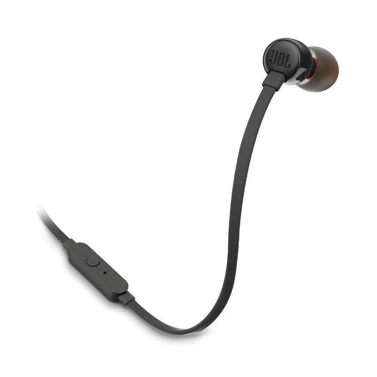 JBL Tune 110 | Écouteurs filaire intra-auriculaires - Avec télécommande 1 bouton - Microphone - Noir-SONXPLUS Rivière-du-Loup