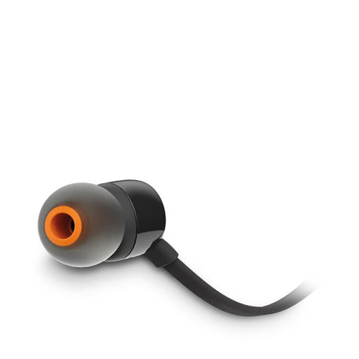 JBL Tune 110 | Écouteurs filaire intra-auriculaires - Avec télécommande 1 bouton - Microphone - Noir-SONXPLUS Rivière-du-Loup