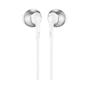 JBL Tune 205 | Écouteurs filaire intra-auriculaires - JBL Pure Bass - Microphone - Chrome-SONXPLUS Rivière-du-Loup