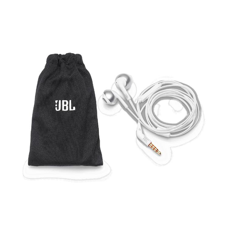 JBL Tune 205 | Écouteurs filaire intra-auriculaires - JBL Pure Bass - Microphone - Chrome-SONXPLUS Rivière-du-Loup