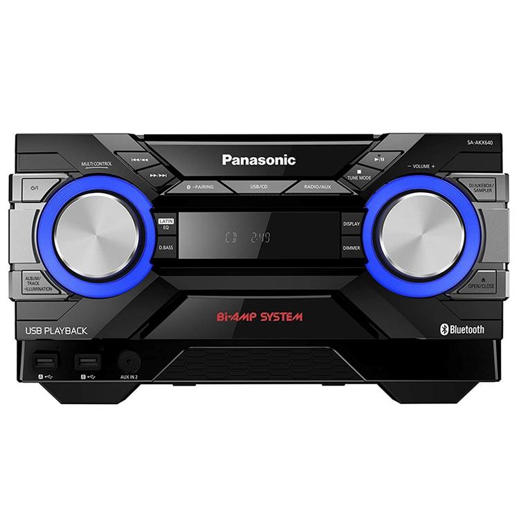 Panasonic SC-AKX640K | Chaîne Stéréo CD - Bluetooth - AIRQUAKE BASS - Bi-Amp - DJ Jukebox - Éclairage LED multicolore-SONXPLUS Rivière-du-Loup