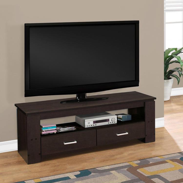 Monarch Specialties I 2600 | Meuble TV - 48" - 2 Tiroirs de rangement - Espresso-SONXPLUS Rivière-du-Loup