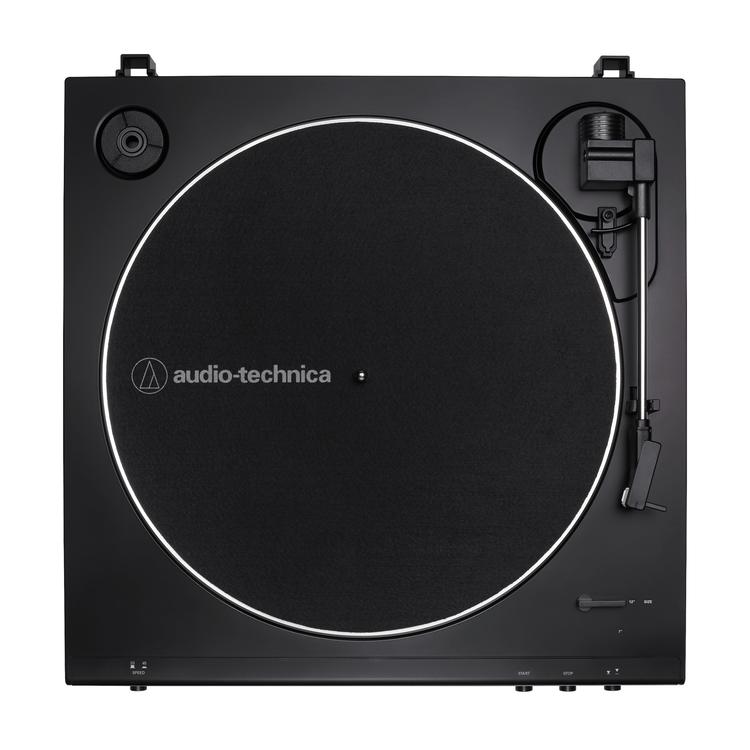 Audio-Technica AT-LP60XBK | Table tournante Stéréo - Entraînement par courroie - Entièrement automatique - Noir-SONXPLUS Rivière-du-Loup