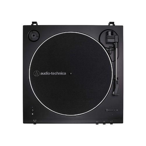 Audio-Technica AT-LP60XBTBK | Table tournante Stéréo - Sans fil - Bluetooth - Entraînement par courroie - Entièrement automatique - Noir-SONXPLUS Rivière-du-Loup