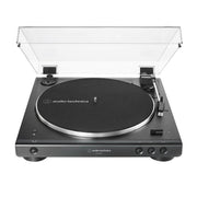 Audio-Technica AT-LP60XBTBK | Table tournante Stéréo - Sans fil - Bluetooth - Entraînement par courroie - Entièrement automatique - Noir-SONXPLUS Rivière-du-Loup