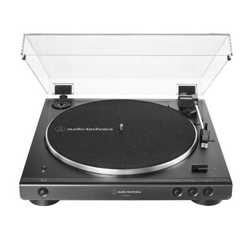 Audio-Technica AT-LP60XBTBK | Table tournante Stéréo - Sans fil - Bluetooth - Entraînement par courroie - Entièrement automatique - Noir-SONXPLUS Rivière-du-Loup