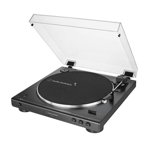 Audio-Technica AT-LP60XBTBK | Table tournante Stéréo - Sans fil - Bluetooth - Entraînement par courroie - Entièrement automatique - Noir-SONXPLUS Rivière-du-Loup