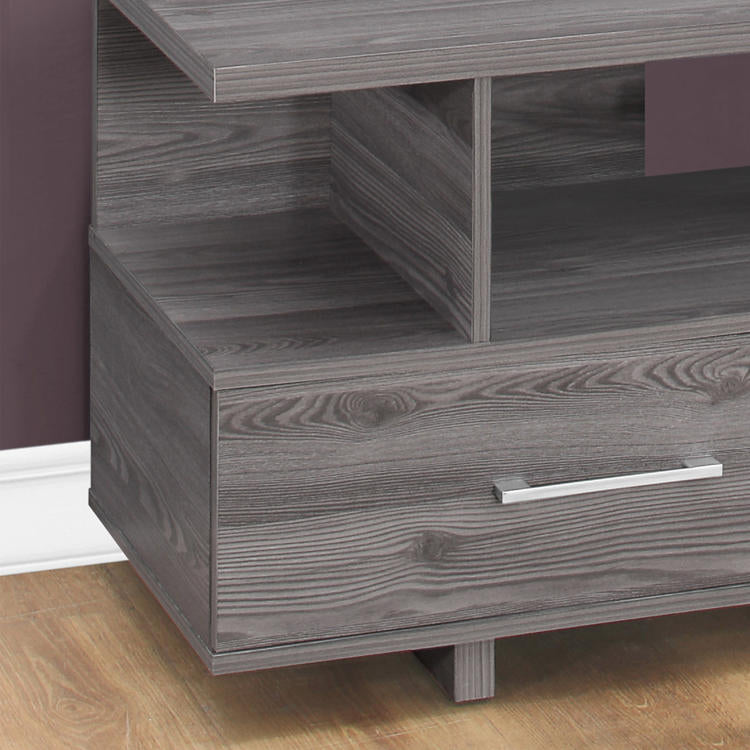 Monarch Specialties I 2608 | Meuble TV - 48" - 2 Tiroirs de rangement - Gris-Rivière-du-Loup