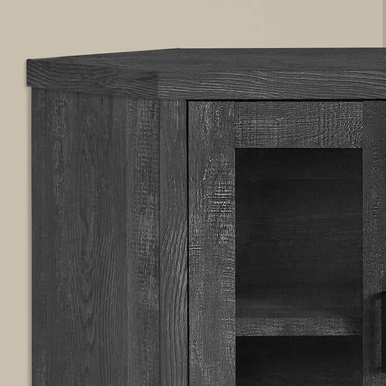 Monarch Specialties I 2716 | Meuble TV - 42" - En coin - Imitation bois - Noir-Rivière-du-Loup