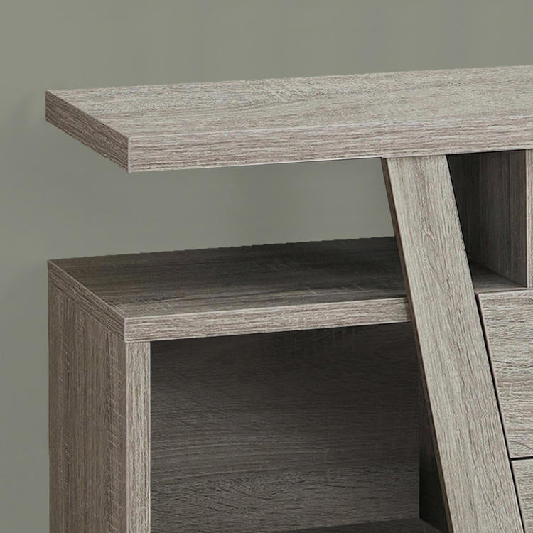 Monarch Specialties I 2721 | Meuble TV - 60" - 2 Tiroirs de rangement - Taupe foncé-Rivière-du-Loup