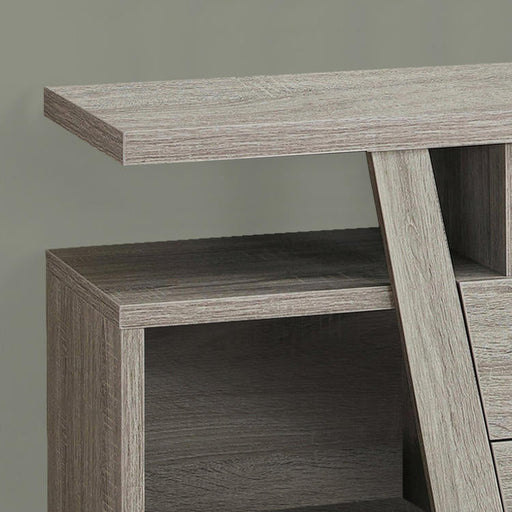 Monarch Specialties I 2721 | Meuble TV - 60" - 2 Tiroirs de rangement - Taupe foncé-Rivière-du-Loup