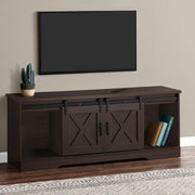 Monarch Specialties I 2745 | Meuble TV - 60" - 2 Portes coulissantes - Expresso-Rivière-du-Loup