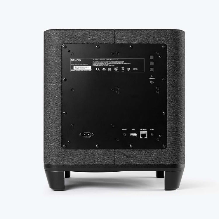 Denon Home Sub | Caisson de graves 8" - Sans fil - HEOS intégré - Connexion Wifi - Compatible avec barre de son et haut-parleurs Denon Home - Noir-SONXPLUS Rivière-du-Loup
