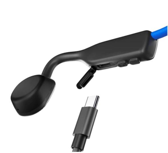SHOKZ OpenMove | Écouteurs à conduction osseuse - Bluetooth - 6 Heures d'autonomie - Elévation Bleu-SONXPLUS Rivière-du-Loup