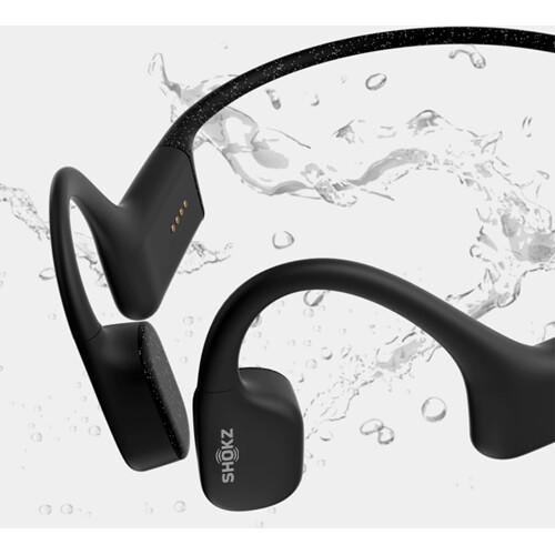 SHOKZ OpenSwim | Écouteurs à conduction osseuse - Pour Natation - Sans fil - Étanchéité IP68 - 8 Heures d'autonomie - Noir-SONXPLUS Rivière-du-Loup