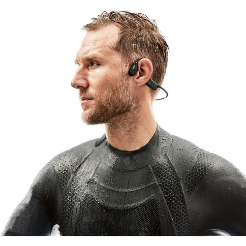 SHOKZ OpenSwim | Écouteurs à conduction osseuse - Pour Natation - Sans fil - Étanchéité IP68 - 8 Heures d'autonomie - Noir-SONXPLUS Rivière-du-Loup