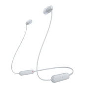 Sony WI-C100 | Écouteurs intra-auriculaires - Sans fil - Bluetooth - Autour du cou - Microphone - IPX4 - Blanc-SONXPLUS Rivière-du-Loup