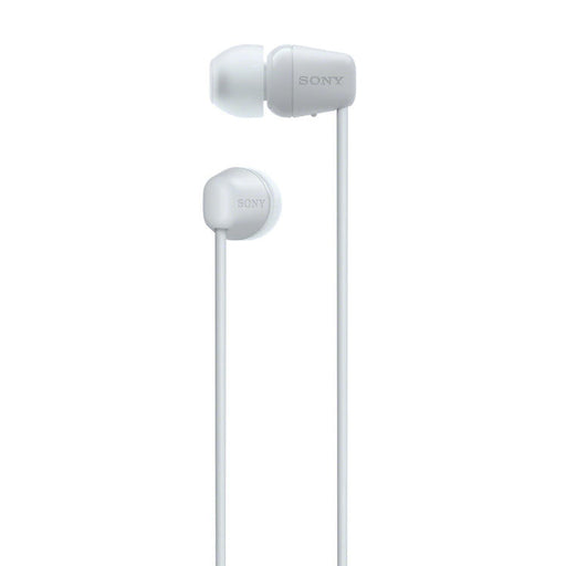 Sony WI-C100 | Écouteurs intra-auriculaires - Sans fil - Bluetooth - Autour du cou - Microphone - IPX4 - Blanc-Rivière-du-Loup