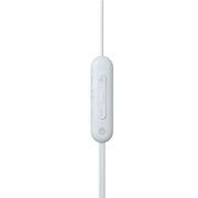 Sony WI-C100 | Écouteurs intra-auriculaires - Sans fil - Bluetooth - Autour du cou - Microphone - IPX4 - Blanc-Rivière-du-Loup