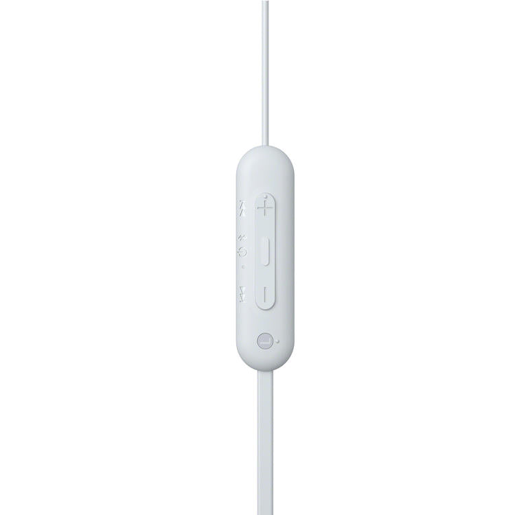Sony WI-C100 | Écouteurs intra-auriculaires - Sans fil - Bluetooth - Autour du cou - Microphone - IPX4 - Blanc-Rivière-du-Loup