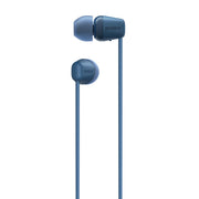 Sony WI-C100 | Écouteurs intra-auriculaires - Sans fil - Bluetooth - Autour du cou - Microphone - IPX4 - Bleu-SONXPLUS Rivière-du-Loup