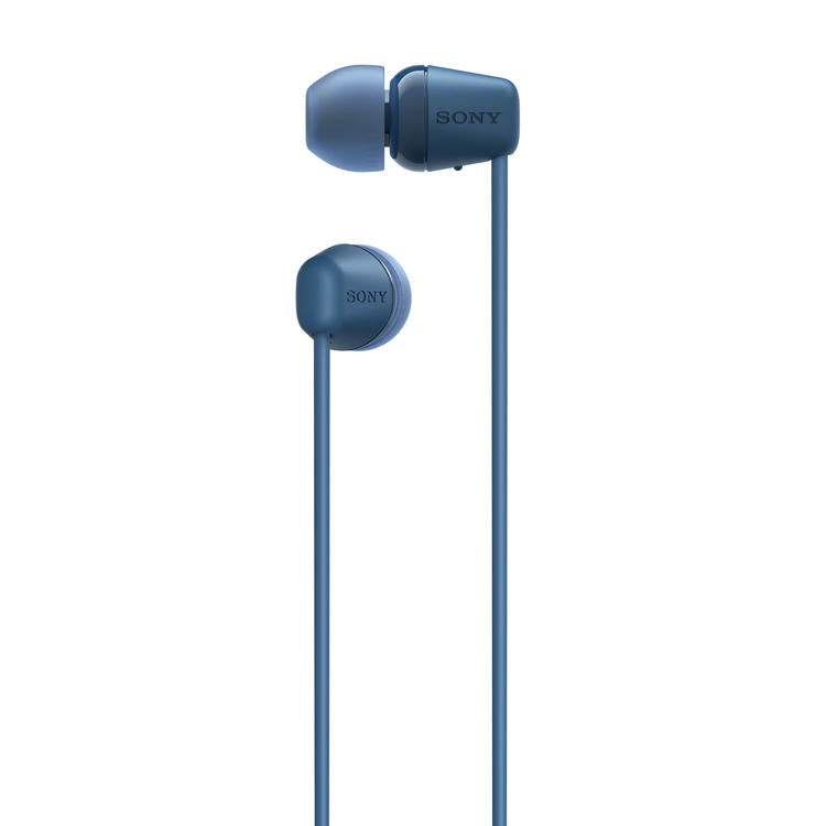Sony WI-C100 | Écouteurs intra-auriculaires - Sans fil - Bluetooth - Autour du cou - Microphone - IPX4 - Bleu-SONXPLUS Rivière-du-Loup