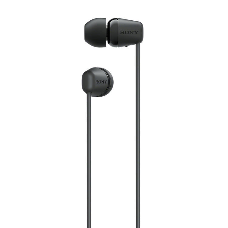 Sony WI-C100 | Écouteurs intra-auriculaires - Sans fil - Bluetooth - Autour du cou - Microphone - IPX4 - Noir-Rivière-du-Loup