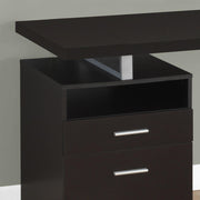 Monarch Specialties I 7143 | Meuble d'ordinateur - 60" - Métal argent - Espresso-Rivière-du-Loup