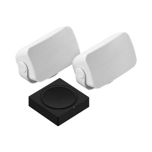 Sonos | Ensemble extérieur - Amp avec 2 Haut-parleurs Outdoor par Sonos et Sonance - Blanc-SONXPLUS Rivière-du-Loup