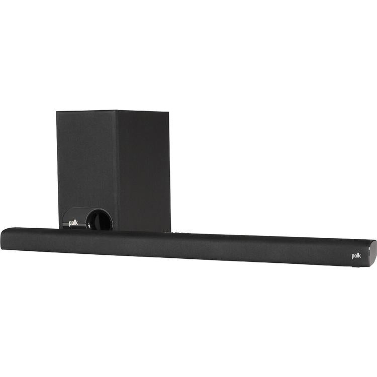 Polk Signa S2 | Barre de son universelle - Avec Caisson de graves sans fil - Bluetooth - Expérience de Cinéma Maison - Voice Adjust - HDMI - Noir-SONXPLUS Rivière-du-Loup