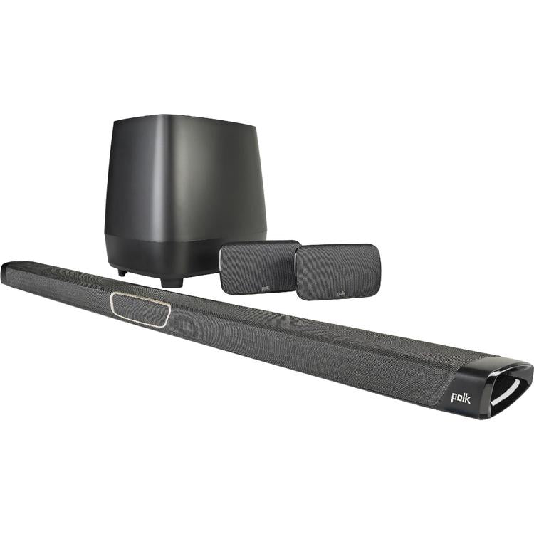 Polk MagniFi MAX SR | Système Cinéma maison 5.1 - Barre de son Max - 1 Caisson de graves sans fil - 2 Haut-parleurs surround sans fil - Noir-SONXPLUS Rivière-du-Loup