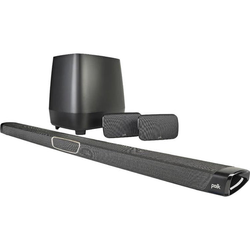 Polk MagniFi MAX SR | Système Cinéma maison 5.1 - Barre de son Max - 1 Caisson de graves sans fil - 2 Haut-parleurs surround sans fil - Noir-SONXPLUS Rivière-du-Loup