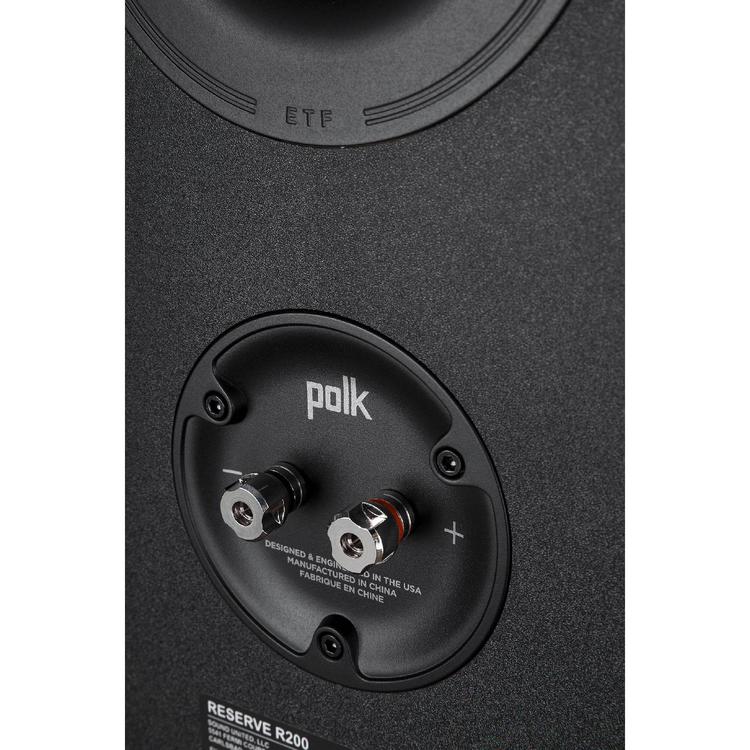 Polk Reserve R200 | Ensemble d'Haut-parleurs de bibliothèque - Excellent détail home cinéma - Noir - Paire-Rivière-du-Loup