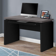 Monarch Specialties I 7439 | Meuble d'ordinateur - Compact - Grand plateau de clavier - Dessus gris - Noir-SONXPLUS Rivière-du-Loup