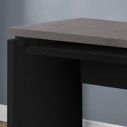 Monarch Specialties I 7439 | Meuble d'ordinateur - Compact - Grand plateau de clavier - Dessus gris - Noir-Rivière-du-Loup