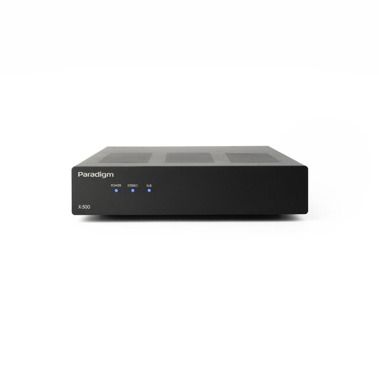 Paradigm X-500 | Amplificateur stéréo - 2 canaux ou monocanal ponté - Jusqu’à 500 watts de puissance - Mince - Noir-SONXPLUS Rivière-du-Loup