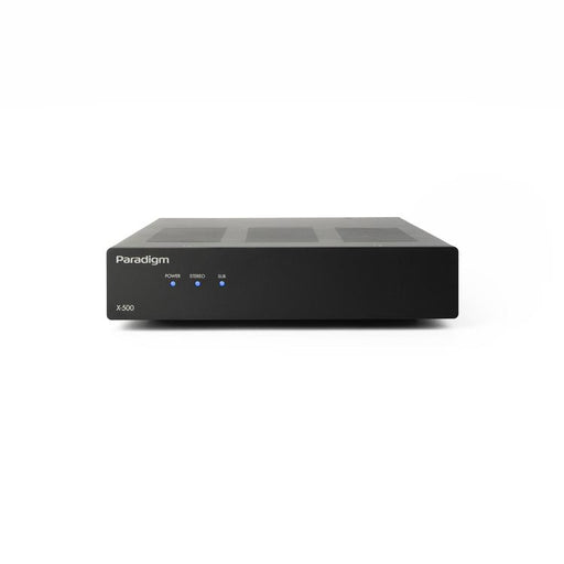 Paradigm X-500 | Amplificateur stéréo - 2 canaux ou monocanal ponté - Jusqu’à 500 watts de puissance - Mince - Noir-SONXPLUS Rivière-du-Loup