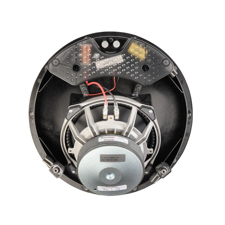 Paradigm CI Elite E80-A V2 | Haut-parleur encastré - Plafonnier - SHOCK-MOUNT - Blanc - Surface prête à peindre - Unité-Rivière-du-Loup