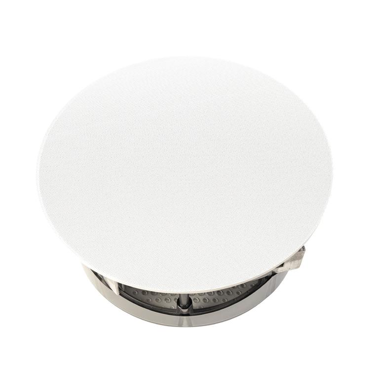 Paradigm CI Elite E80-R V2 | Haut-parleur 8" encastré - Plafonnier - SHOCK-MOUNT - Noir - Surface blanche prête à peindre - Unité-Rivière-du-Loup