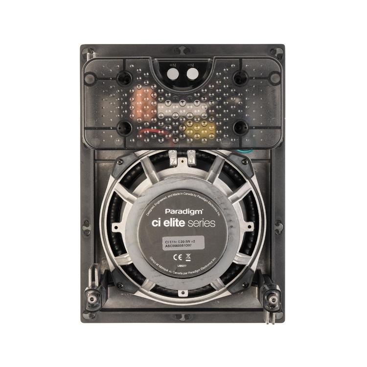 Paradigm CI Elite E80-IW V2 | Haut-parleur encastré - Mural - SHOCK-MOUNT - Noir - Surface prête à peindre - Unité-Rivière-du-Loup