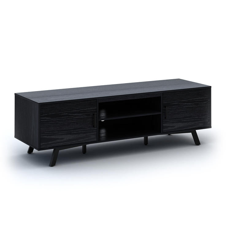 Sonora S40V65N | Meuble téléviseur - 2 Armoires - 65" de large - Noir-SONXPLUS Rivière-du-Loup