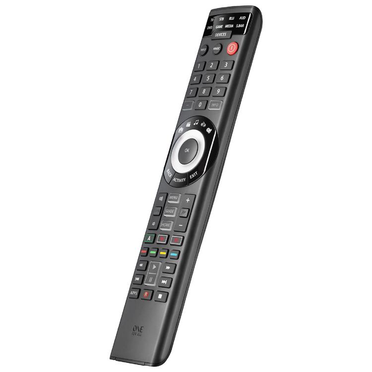 One for All URC7880R | Télécommande universelle intelligente pour tout téléviseur - Série Smart - Pour 8 appareils - Noir-SONXPLUS Rivière-du-Loup