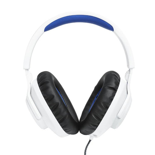 JBL Quantum 100P | Casque de jeu filaire circum-auriculaire - Pour Console Playstation - Blanc/Bleu-SONXPLUS Rivière-du-Loup