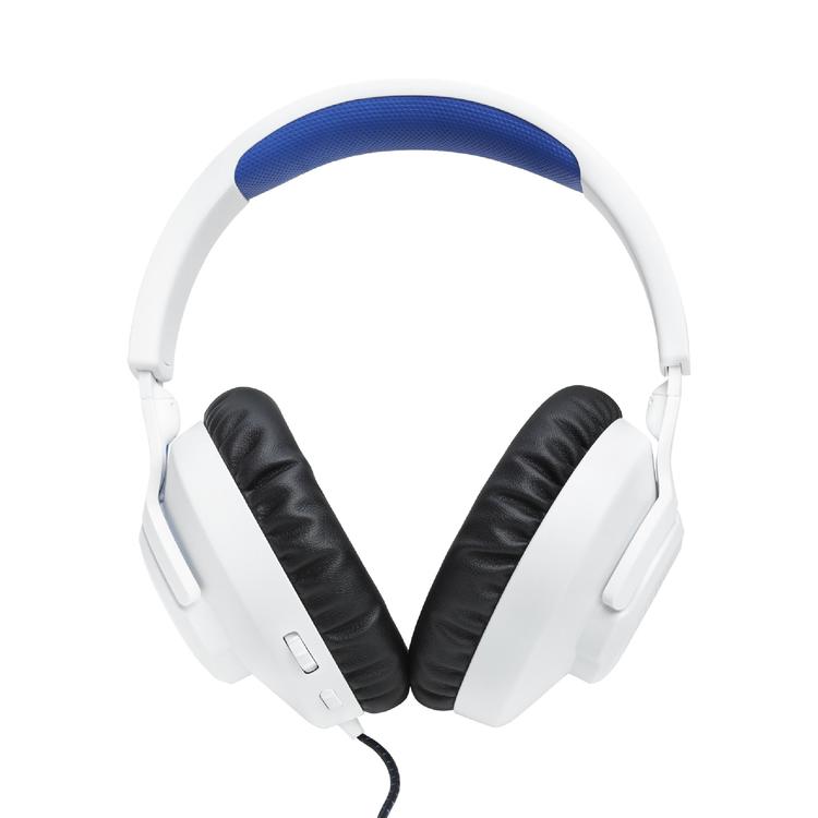 JBL Quantum 100P | Casque de jeu filaire circum-auriculaire - Pour Console Playstation - Blanc/Bleu-SONXPLUS Rivière-du-Loup
