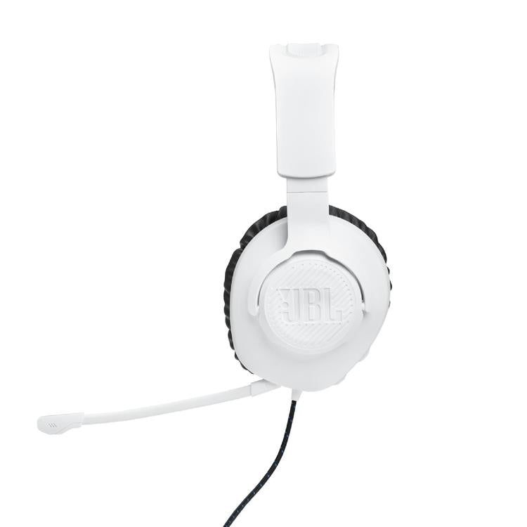 JBL Quantum 100P | Casque de jeu filaire circum-auriculaire - Pour Console Playstation - Blanc/Bleu-SONXPLUS Rivière-du-Loup