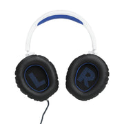 JBL Quantum 100P | Casque de jeu filaire circum-auriculaire - Pour Console Playstation - Blanc/Bleu-SONXPLUS Rivière-du-Loup