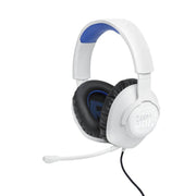 JBL Quantum 100P | Casque de jeu filaire circum-auriculaire - Pour Console Playstation - Blanc/Bleu-SONXPLUS Rivière-du-Loup